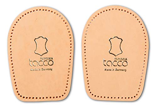 Almohadilla de Apoyo para el Tacón de TaccoFix, Cuero con Acolchamiento RelaxFlex, Plantillas Ortopédicas, Todas las Tallas Hombres Mujeres (38-40 EUR)