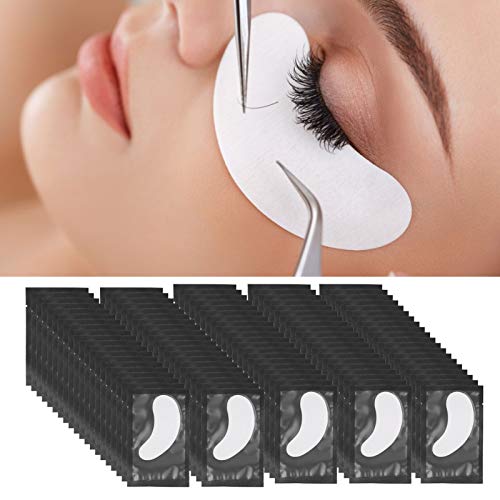 Almohadilla de extensión de pestañas Parches de injerto de pestañas 100pcs Almohadillas de gel para debajo de los ojos Cintas de extensión de pestañas, Pegatinas de almohadilla de sombra de ojos de ma