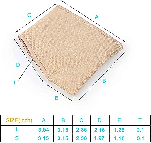 Almohadillas Metatarsali para mangas metatarsal suaves y cómodas para la bola del pie, almohadillas para el antepié que alivian el dolor para mujeres y hombres, 2 pares (pequeños)