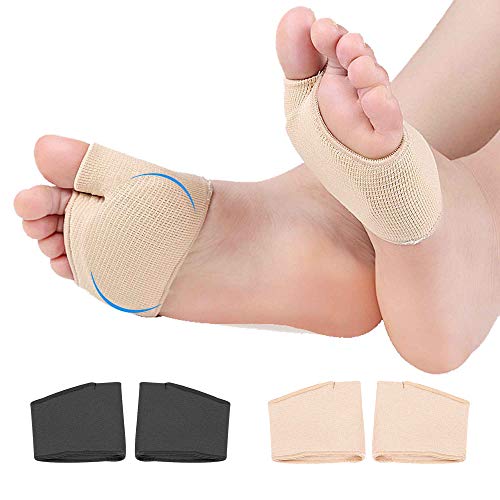 Almohadillas Metatarsali para mangas metatarsal suaves y cómodas para la bola del pie, almohadillas para el antepié que alivian el dolor para mujeres y hombres, 2 pares (pequeños)