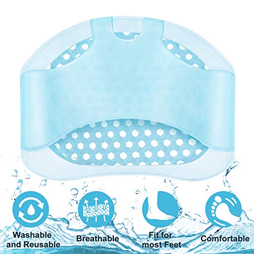 Almohadillas Metatarsianas Plantillas Metatarsianas Almohadillas de Gel Duraderas Almohadillas Metatarsianas para Antepié Gel Transpirable y Suave Almohadillas Azul Transparente 8 Piezas