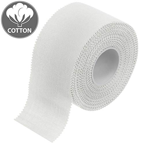 ALPIDEX 12 x Cinta Adhesiva Deportiva 3,8 cm x 10 m Sport Tape, Color:Blanco