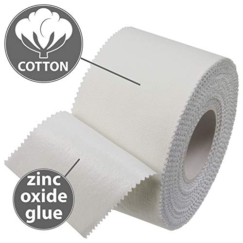 ALPIDEX 12 x Cinta Adhesiva Deportiva Blanca 3,8 cm x 10 m Sport Tape