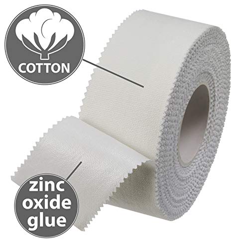 ALPIDEX 12 x Sport Tape 2.5 cm x 10 m Cinta Adhesiva Deportiva Blanca