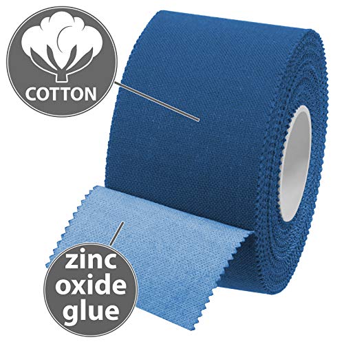 ALPIDEX 6 x Cinta Adhesiva Deportiva 3,8 cm x 10 m Sport Tape, Color:Azul