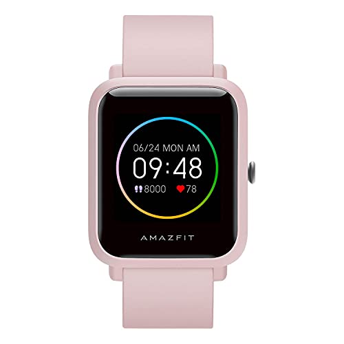 Amazfit Bip S Lite Smartwatch Ftiness Reloj Inteligente Deporte Pantalla Transflectiva Siempre Encendida Duración de la batería 30 días Monitoreo del sueño Y Frecuencia Cardíaca para mujer y hombre