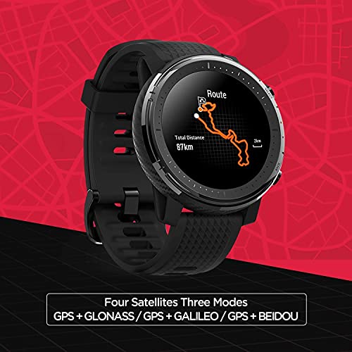 Amazfit Stratos 3 Smartwatch Reloj Inteligente 19 modos deporte Activitiy Tracker GPS controla musica-Negro