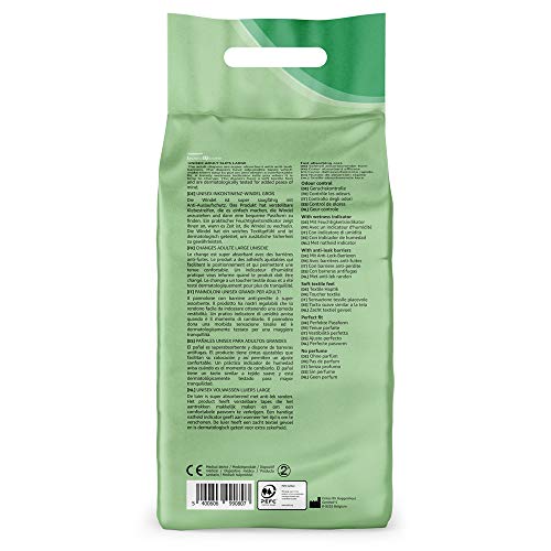 Amazon Basic Care Pañales para adulto, grandes, 4 paquetes de 10 (total 40)