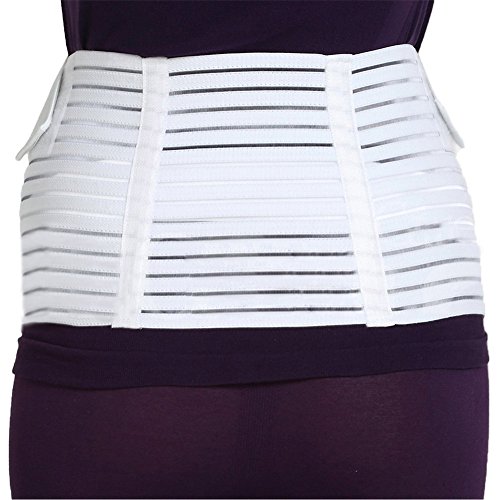 Amour Eden-Cinturón de Embarazo, Apoyo Abdominal y Lumbar para Mujeres Embarazadas, elástico, cómodo (Blanco, M)