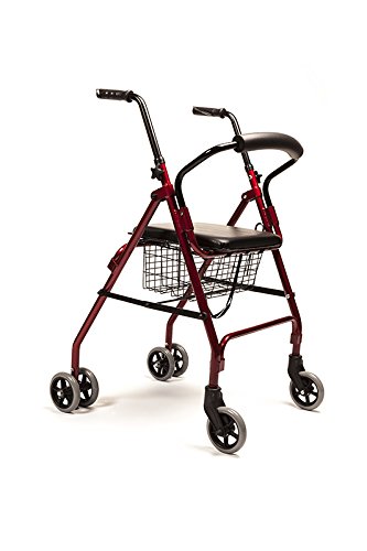 ANDADOR ROLLATOR CON FRENO POR PRESION ALUMINIO ULTRALIGERO