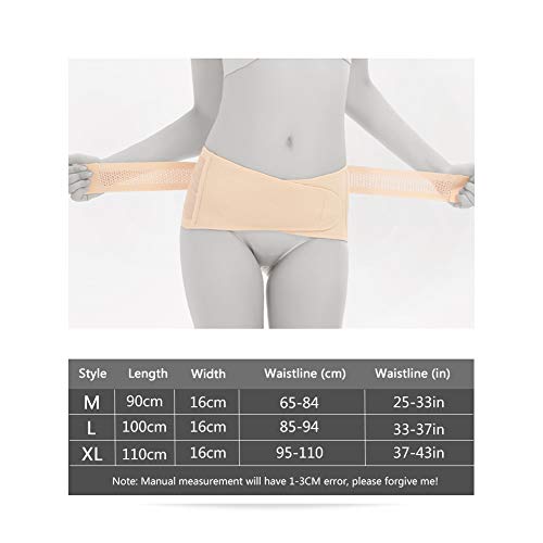 ANMODUXY Sacroiliac SI Belt, Cinturón sacroilíaco, Faja Transpirable Antideslizante Suave Comodo para Alivia la inflamación de la ciática, la Cadera, la Pelvis, el Lumbar,B,XL