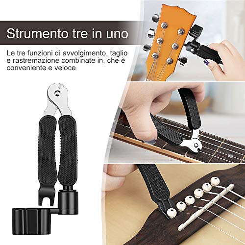 Anpro 26PCS Kit de Herramienta Guitarra,Accesorios Guitarra,Herramientas de Limpieza y Mantenimiento para Guitarra, Ukelele, Bajo, Mandolina, Banjo