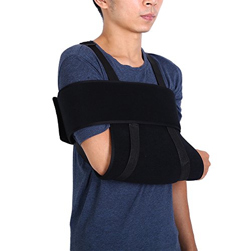 Apoyabrazos, 2 tamaños, brazo ajustable, soporte de hombro, bloqueo de camino, brace roto, correa de brazo para inflamación de tendones, tenis y golfistas, codo y pain relief.