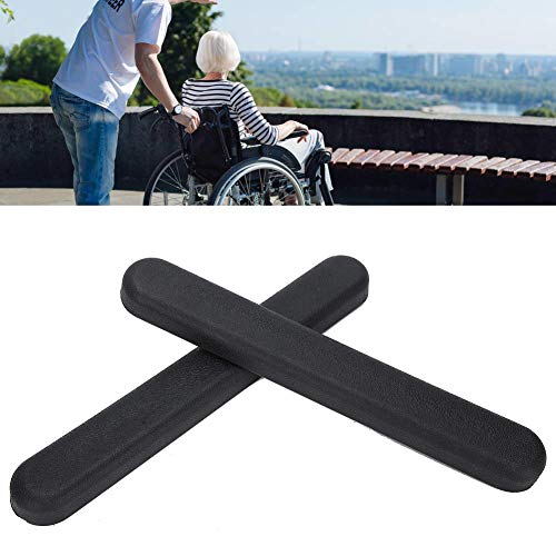 Apoyabrazos Acolchado para Silla de Ruedas, Almohadillas de Repuesto para Brazo con Tornillo, Longitud Total de 32.5cm, Distancia Entre Agujeros de 22.5cm