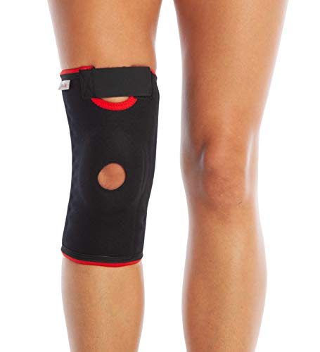 ArmoLine Rodillera de ligamento para dolor rotuliana femoral, apoyo articular, compresión de rodilla, menisco, desgarro, lesiones, lesiones, artritis, artritis, estabilizador de rodilla ajustable (L)