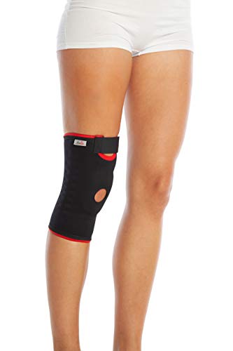 ArmoLine Rodillera de ligamento para dolor rotuliana femoral, apoyo articular, compresión de rodilla, menisco, desgarro, lesiones, lesiones, artritis, artritis, estabilizador de rodilla ajustable (L)