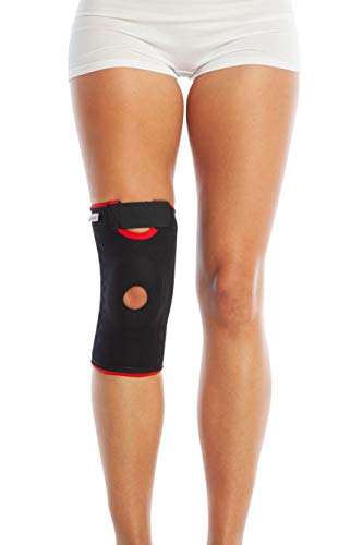 ArmoLine Rodillera de ligamento para dolor rotuliana femoral, apoyo articular, compresión de rodilla, menisco, desgarro, lesiones, lesiones, artritis, artritis, estabilizador de rodilla ajustable (L)