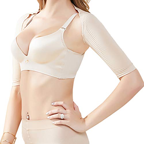 Auivguiv Moldeador De Brazos Mujer Adelgazante Control Shapers Posture Correction Espalda Adjustable Corrector De Posture Correcta (Piel, L)