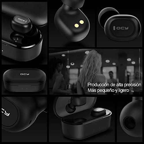 Auriculares Inalámbricos Bluetooth, HOMSCAM Auriculares Bluetooth con Micrófonos Impermeable True Wireless Earbuds Bluetooth 5.0 HiFi Mini Twins Estéreo In-Ear Bluetooth con Caja de Carga Portátil