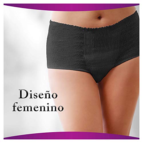 Ausonia Discreet Boutique Bragas Mujer para Pérdidas de Orina Talla M, 18 Unidades, Bloquean el Olor y la Humedad Evitando Fugas - Negro