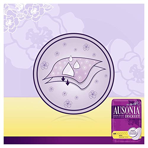 Ausonia Discreet - Compresas para pérdidas de orina mini para vejigas hiperactivas x 20