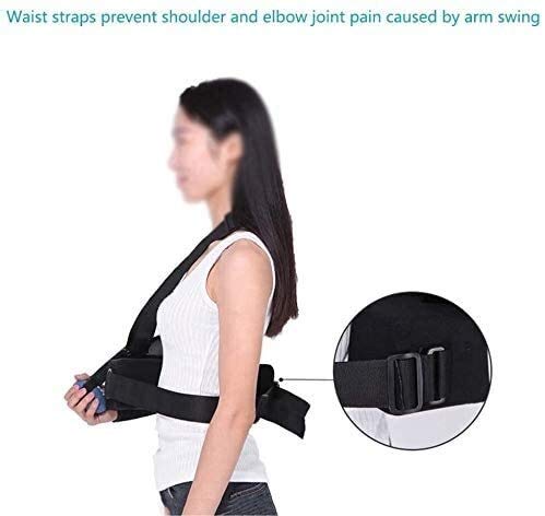 AY Soporte de Hombro Ajustable Sling con Almohada y Bola de tensión, Brazos de Brazo Derecho Izquierdo Inmovilizador para cirugía, dislocado, Brazo Roto (Color : Right)