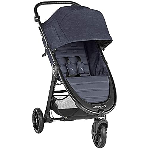 BABY JOGGER City Mini Gt2 - Cochecito Todo Terreno de 3 Ruedas + Capazo + Barra Delantera en Color, Carbón, Duo