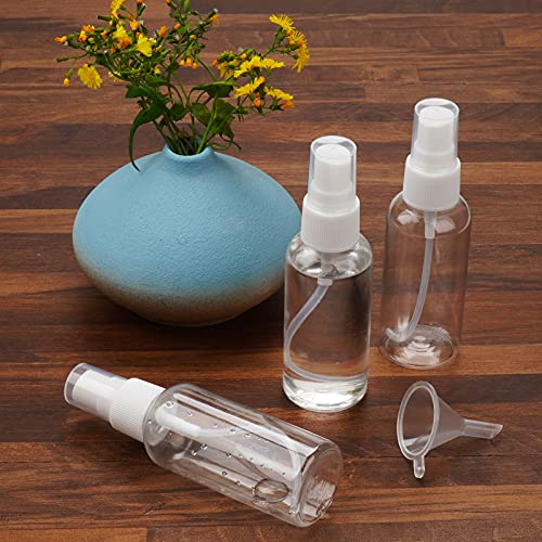 Baixinda Botella pulverizadora pequeña, pulverizador pulverizador, pulverizador para plantas, botella vacía, pulverizador de perfume, botellas de viaje portátiles con embudo, atomizador (3 x 50 ml).