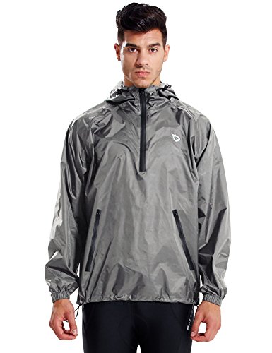 BALEAF - Chubasquero impermeable para hombre, con capucha, ligero, plegable, para correr, ciclismo, senderismo, cortavientos