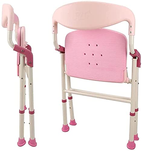 Banco de transferencia de asiento acolchado, taburete de ducha Baño Silla de ducha plegable Aleación de aluminio Silla de baño para ancianos Mujeres embarazadas Taburete de ducha antideslizante Sil