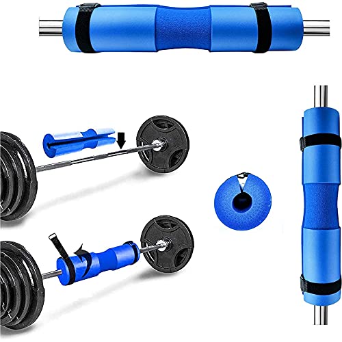 Barbell Squat Pad, Quesuc Almohadilla Barra Protector, Suave y Resistente al Desgaste, Aumenta la Fuerza de Amortiguación Ideal para Sentadillas, Estocadas, Empujes de Cadera y Levantamiento de Pesas