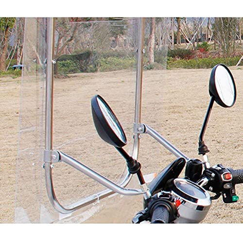 Barm Motocicleta Motor Scooter Capota de Motocicleta, Parasol Cubierta de Lluvia Paraguas Capota Impermeable, con Parabrisas de PVC