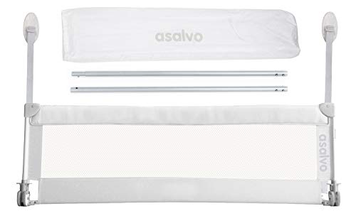 Barrera de cama Asalvo abatible 150 cm blanca