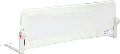 Barrera de cama para bebé, 180 x 65 cm. Modelo en blanco. Barrera de seguridad.