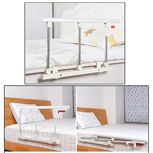 Barrera De Cama, para Ninos Bebe Adulto Anticaidas Infantil, Safety Abatible Estable Barandilla De Seguridad Acero Carbono Desmontable(Silver-70x3x40cm)