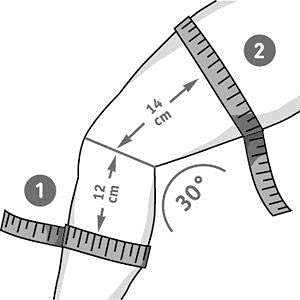 Bauerfeind GenuTrain A3, Vendaje de Rodilla, Izquierdo, Gris, Talla 1