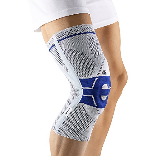 Bauerfeind GenuTrain P 3 Vendaje de Rodilla, Derecho, Gris (Titán), Talla 4