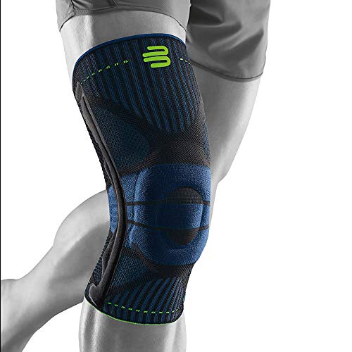 BAUERFEIND Rodillera deportiva unisex, derecha e izquierda, para deportes de pelota, atletismo, refuerzo de la rodilla durante el deporte con anillo de silicona