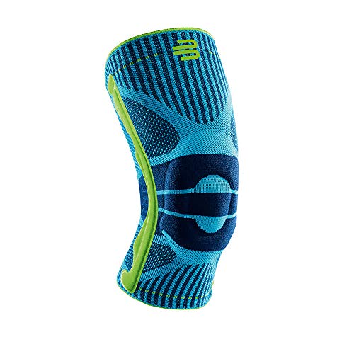 BAUERFEIND Rodillera deportiva unisex, derecha e izquierda, para deportes de pelota, atletismo, refuerzo de la rodilla durante el deporte con anillo de silicona