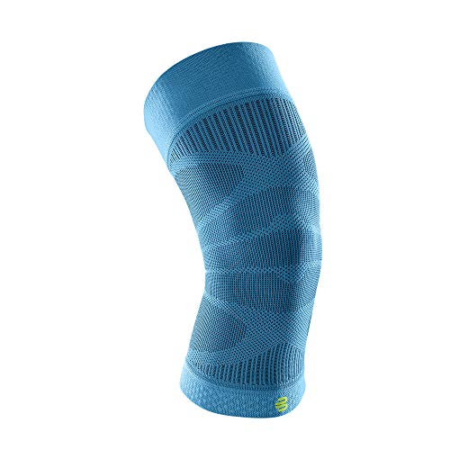 BAUERFEIND Sports Compression Knee Support Rodillera, Unisex-Adult, Turquesa, S