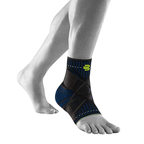 Bauerfeind Tobillera unisex "Ankle Support" 1 tobillera para deportes como fútbol, fitness y correr, no se dobla gracias a la tobillera tobillera de vendaje, color negro, XS