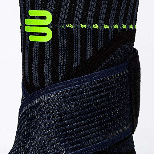 Bauerfeind Tobillera unisex "Ankle Support" 1 tobillera para deportes como fútbol, fitness y correr, no se dobla gracias a la tobillera tobillera de vendaje, color negro, XS