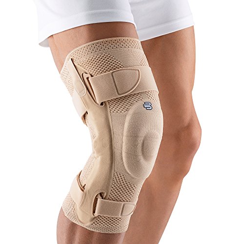 BAUERFEIND Vendaje de Rodilla, GenuTrain S, Beige,Izquierdo, Talla 2