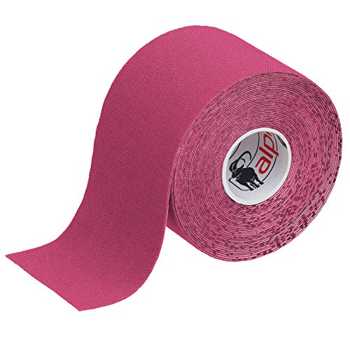 BB Sport 1 Rollo Cinta Kinesiología Tape 5 m x 5 cm Cinta Muscular E- Book Ejemplos Aplicación, Color:fucsia