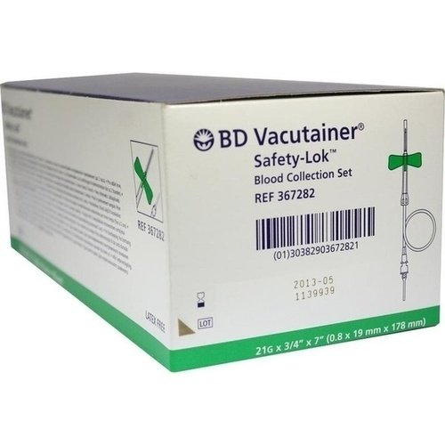 BD VACUTAINER Safety Lok 21G - Juego de tenedores de seguridad (18 cm)