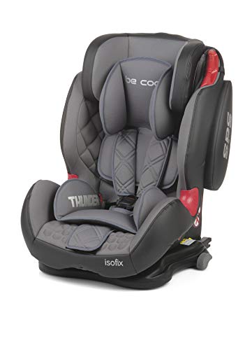 Be Cool Thunder Isofix Silla De Coche Grupo 1 2 3, De 9 A 36 Kg, Isofix, 4 Posiciones De Reclinado, Cabezal Y Arnés Ajustable