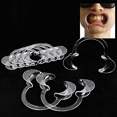 Beauneo 3pcs autoclave Dental dientes blanqueamiento labio y mejilla Retractor dentista abrebocas repeticion uso, S