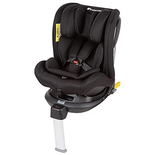 Bebe Confort EvolveFix, Silla de coche ISOFIX giratoria 360, 0-36 kg, Grupo 0/1/2/3 desde el nacimiento hasta los 12 años, Reclinable y evolutiva, Night Black (negro)