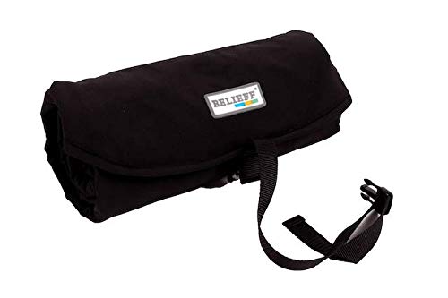 Belieff Manta para silla de ruedas - Manta para silla de ruedas - Suelo abierto - Unisex - Bolso - Negro - 100% poliéster - Forro polar