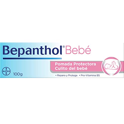 Bepanthol Bebé Pomada Protectora con Pro-Vitamina B5 para Proteger y Cuidar la Delicada Piel del Culito del Bebé, 100 g